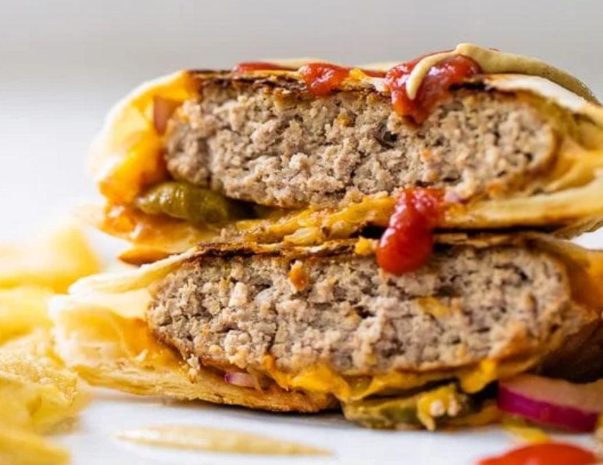 Ultimate Cheeseburger Crunch Wrap Extravaganza