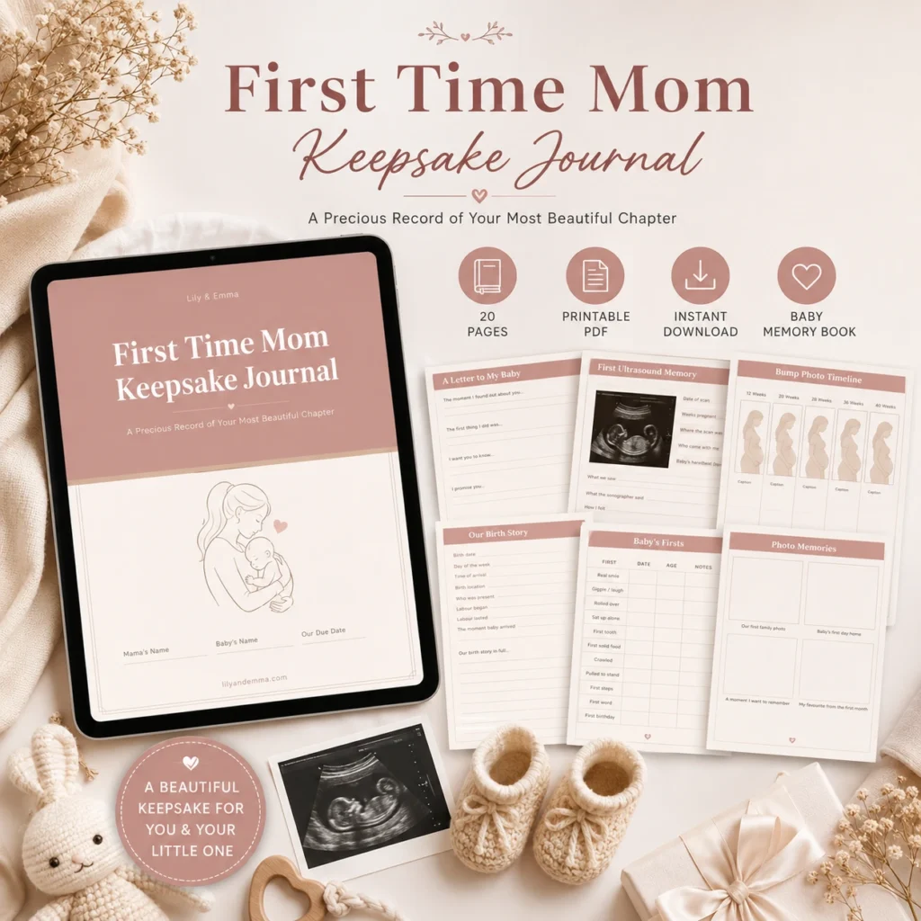 First Time Mom Keepsake Journal