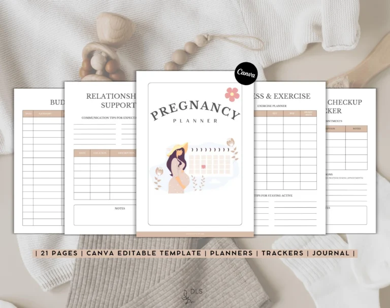 Pregnancy Binder and Journal, New Mom Planner